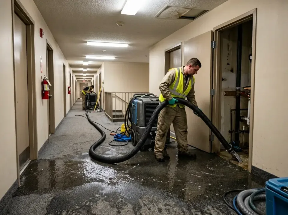 multi-unit-apartment-hallway-f-005 — frequently asked questions, Emergency Burst Pipe Water Extraction & Removal in Chambers…